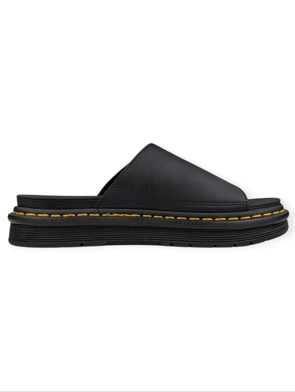 Dr. Martens Dax Black Leather Slide Sandals US Men’s 8 Women's 9 EUC *No Box*